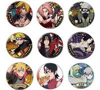 Set de 9 pièces Badges Cosplay décoration Naruto Kakashi Itachi Sasuke Sakura 5 cm argent G