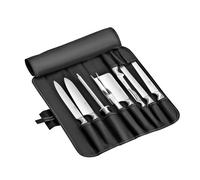 Pradel Excellence - I7100 - Sac Couteaux Professionnels 9 Pièces - Lames Inox - Manches Inox - Compatibles Lave-Vaisselle - Sac Rangement Ultra-Résistant - Style Unique - 2050 g