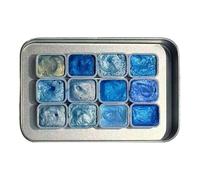 Set de Aquarelle Scintillante | Kit de Interactive 12 Couleurs | Fournitures de Portables pour Débutants Artistes | Anniversaire Scolaire Maison Passionnés