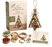 Set de Árbol de Navidad con Cuentas - Kit DIY 3D | Elegante para Fie