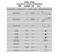 Givi Kta Sym Symphony 50/125/151 09-13 Fitting Kit Clair