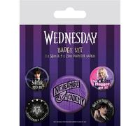 Set de badges de l'Académie Nevermore du mercredi