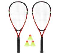 Set de badminton 2 raquettes + volants + housse NILS NRS001 Rouge TU