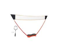 vidaXL Set de badminton – 2 raquettes, filet et coffret de rangement