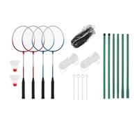 Set de badminton avec 4 raquettes et filet 620x151 cm
