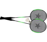 Set de badminton Jollity Works - 2 raquettes + 1 volant en plumes, sac de transport inclus