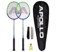 Set de badminton Match Pro 800 - inclus : sac de transport, 2 raquettes, volants-Blanc/Noir