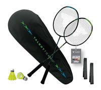 Set de Badminton Professionnel Talbot-Torro | Raquettes en Graphite Ultralégères, Volants en Nylon et Étui de Transport Rembourré | Idéal pour Les Joueurs Ambitieux