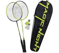 Set de badminton - SCHILDKRÖT - 2 raquettes + 2 volants - Sac de transport - LEDMAGIC NIGHT LED