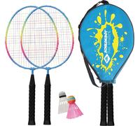 Set de badminton SK JUNIOR avec housse cyan-bleu