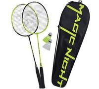 Talbot Torro Set de badminton Magic Night LED, 2 raquettes, 2 volants, sac de transport