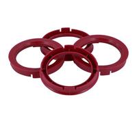 Set de Bagues de Centrage TPI - 74.1->56.1mm - Ruby Rouge