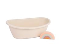 Set De Baignoire Et Éponge Pour Poupées Blanc