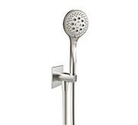 Set de baignoire Herzbach Design iX 17.914600.2.09 1250 mm, 70x70mm, avec coude de raccordement de douche, douchette, acier inoxydable brossé