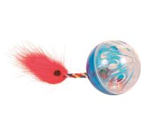 Set de balles à hochet avec queue de jeu ø 4 cm diverses