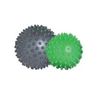 Set de balles de massage à picots, gris / vert