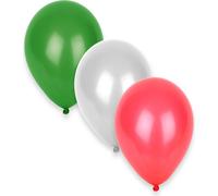 Set de ballons Blanc Vert et Rouge