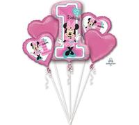 Set de ballons - Minnie Mouse 1er anniversaire - 5 pcs de ballons