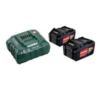 Set de base 2 batteries Li-power 18V/4Ah + chargeur ASC 55 - METABO - 685050000 Noir G