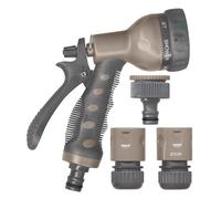 Set de Base avec Pistolet Jardibric Gainé 7 Jets 15 mm