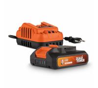 Set de Batterie et Chargeur Powerplus Dual Power POWDP90620 - 2,0 Ah 20 V - pour Outils de Bricolage sans Fil 20 V - Plateforme de Batterie