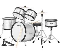 Set de batterie VEVOR, 5 pièces, y compris tambour de basse 40,6 cm, caisse claire 25,4 cm, toms 20,3 cm & 25,4 cm, toms sur pied 33 cm, cymbales crash 25,4 cm & charleston 20,3 cm, pour enfants de 6