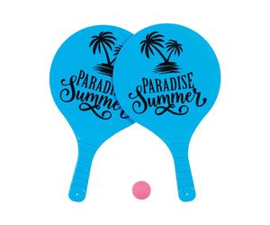 Set de beach ball WDK A2600119 2 raquettes gonflables et balle 23 cm Bleu et rose