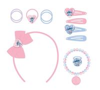 Set de beauté pour enfant de Stitch - Multicolore - Idéal pour surprendre vos enfants - Comprend 5 chouchous - 4 pinces à cheveux, 1 bracelet et une bague - Produit original conçu en Espagne