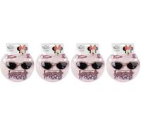 ARTESANÍA CERDÁ Set beauté Minnie Mouse – Rose: lunettes, 2 épingles, 2 pinces – Fabriqué en Espagne