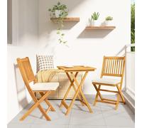 Set De Bistro De Jardin En 3 Pièces En Bois D'acacia 42000951 Multicolore