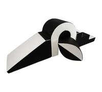 Set De Blocs En Mousse 4 Éléments Avec Petit Pont Noir - Blanc