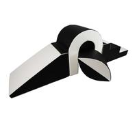 Set De Blocs En Mousse 4 Éléments Avec Petit Pont Noir - Blanc