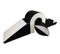 Set De Blocs En Mousse 4 Éléments Avec Petit Pont Noir - Blanc