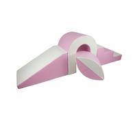 Set de blocs en mousse 4 éléments blanc rose pastel