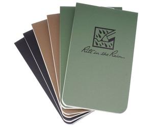 Set de blocs-notes imperméables On-The-Go 3.375x2" - 6 pcs. Rite in the Rain - Black, Yello Tan
