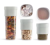 - Set De Bocaux De Cuisine Pour Conserver Les Aliments, Flip Storage Set