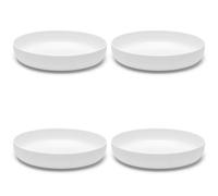 Set de Bols à Pâtes Serax | Vaisselle Base par Piet Boon | Ensemble de 4 Assiettes Creuses pour Salades et Soupes | Bols Blancs en Porcelaine | Compatible avec le micro-ondes | Bols pour le Dîner