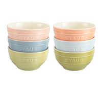 STAUB Ceramique Lot de 6 bols en céramique, couleur Macarons, 12 cm, 400 ml, Plusieurs Couleurs