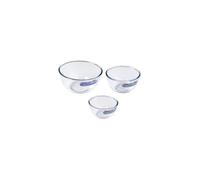 Set de Bols Pyrex Transparent Verre Borosilicaté (3 pcs)