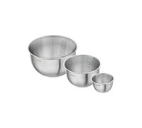Set de bols S/M/L / 3-pcs, Acier inoxydable, Argent