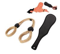 Set de bondage Set de bondage débutant Sm fouet corde de bondage Rope réglable Flogger Spanking cuir paddle cordes de bondage Set de paddle selfbondage corde de bondage seins Bdsm attaches pour femmes