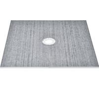 VEVOR Kit bordure de douche, 1828 x 1828 mm kit cuvette de douche avec drain central installation de douche EPS légers 2 chiffons imperméables, bâtons de pente de cuvette de douche pour salle de bain