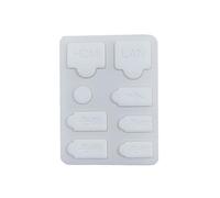 Set de bouchons anti-poussière en silicone console pour PS5 Slim, bouchon anti-poussière en silicone console de jeu pour PS5 Slim Accessoires (Blanc)