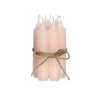 set de bougies Comforder confortable (7 pièces), bougies bâtons de 11 cm roses, bougies de table monochromes, durée de combustion de plus de 4 heures