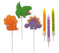 Set De Bougies D'anniversaire Dinosaure Pour La Décoration De Gâteau D'anniversaire La Plus Monstrueuse Et Amusante - 15 Bougies[Z29]