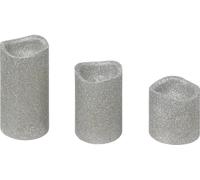 Set de bougies LED de différentes tailles, 3 pièces
