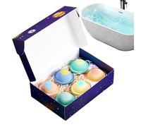Set de boules de bain - 6 Pièces - Nettoyage Profond Biologique et Naturel - Boules Effervescentes au Sel de Bain en Forme de Planète | Idée Cadeau Anniversaire, Fête des Mères,