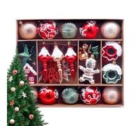 Set de Boules de Noël | Décoration de Boules de Noël - Décoration Festive pour Intérieur Extérieur Maison Appartement Salon Store Vitrine