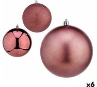 Set de boules de Noël of Rose plastique Ø 12 cm (6 pcs)