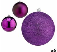 Set de boules de Noël of Violet plastique Ø 12 cm (6 pièces)